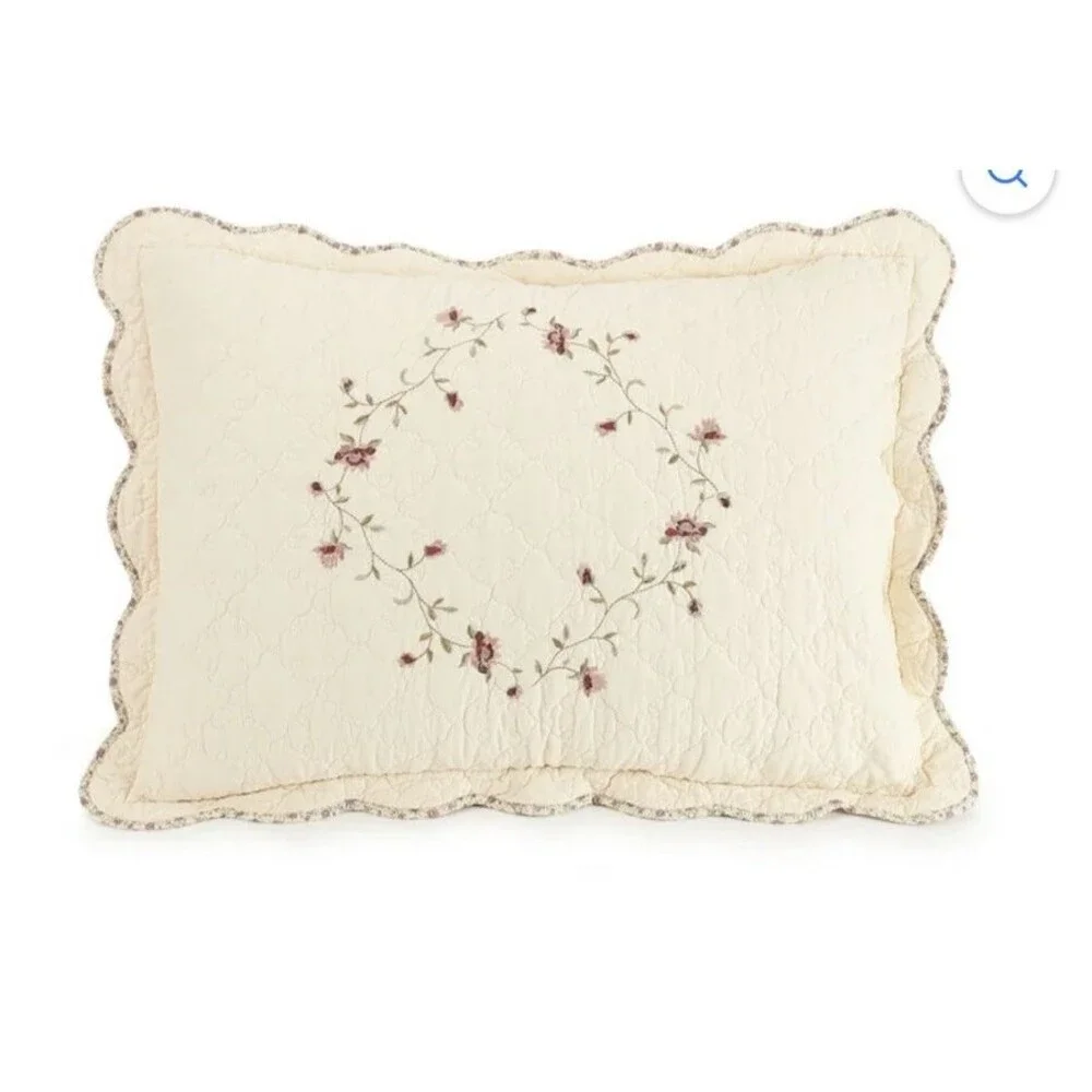 Better Homes & Gardens 2-Piece Burgundy Sham-Hannalore Standard Pillow (2 Count)
